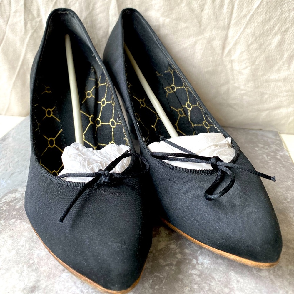 Zara || black satin shoes. Size EU 40, US 9